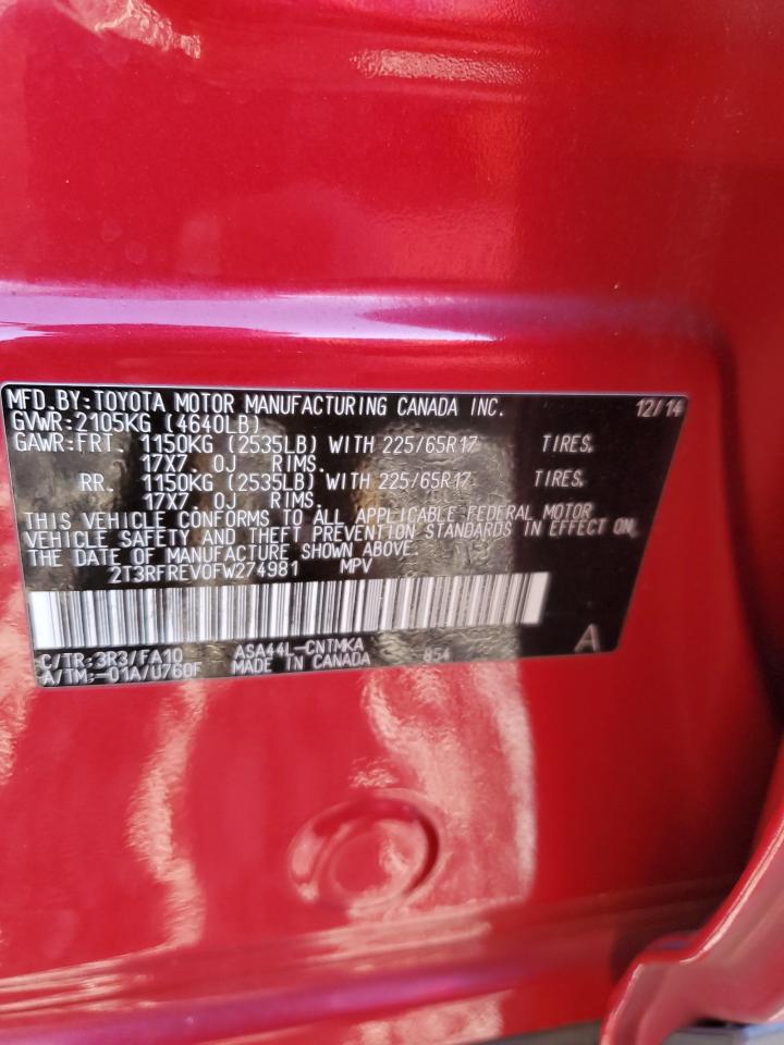 2015 Toyota RAV 4 - Image 13