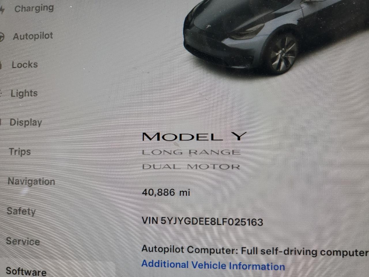 2020 Tesla Model Y VIN: 5YJYGDEE8LF025163 Lot: 76352544