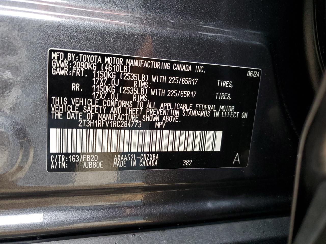 2T3H1RFV1RC284773 2024 TOYOTA RAV 4 - Image 14