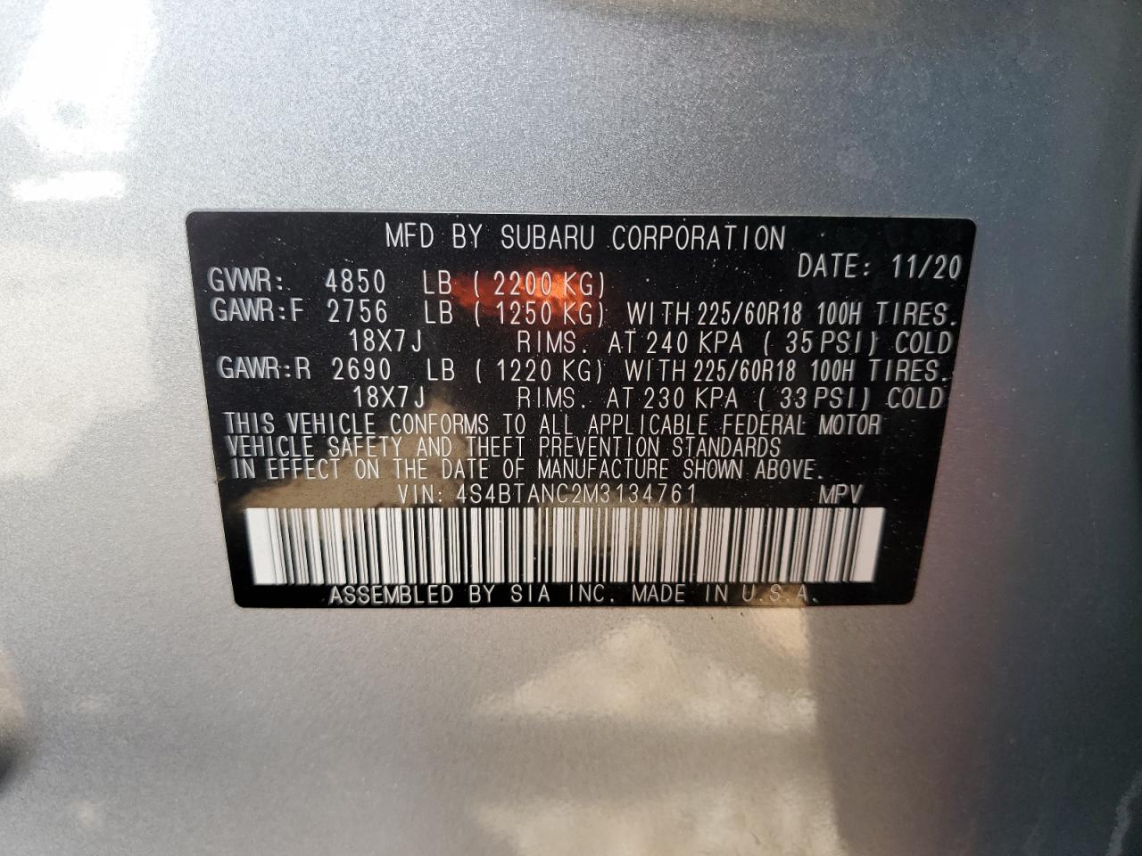 2021 Subaru Outback - Image 13
