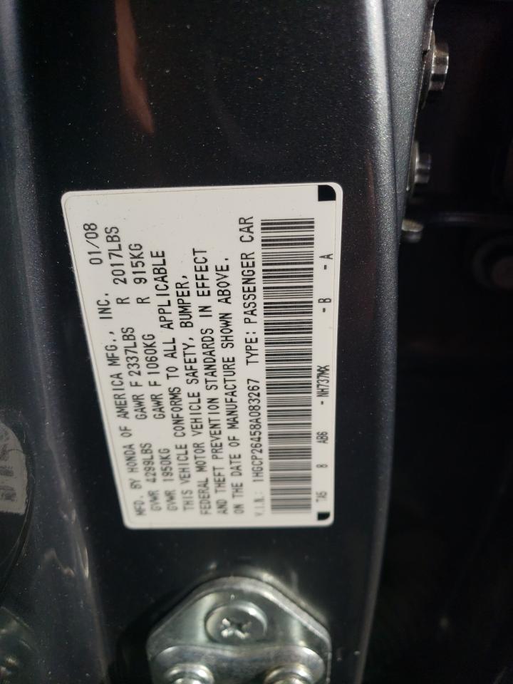 1HGCP26458A083267 2008 Honda Accord Lxp