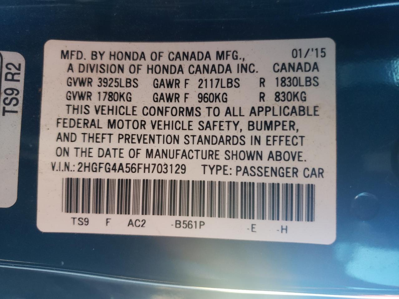 2015 Honda Civic - Image 12
