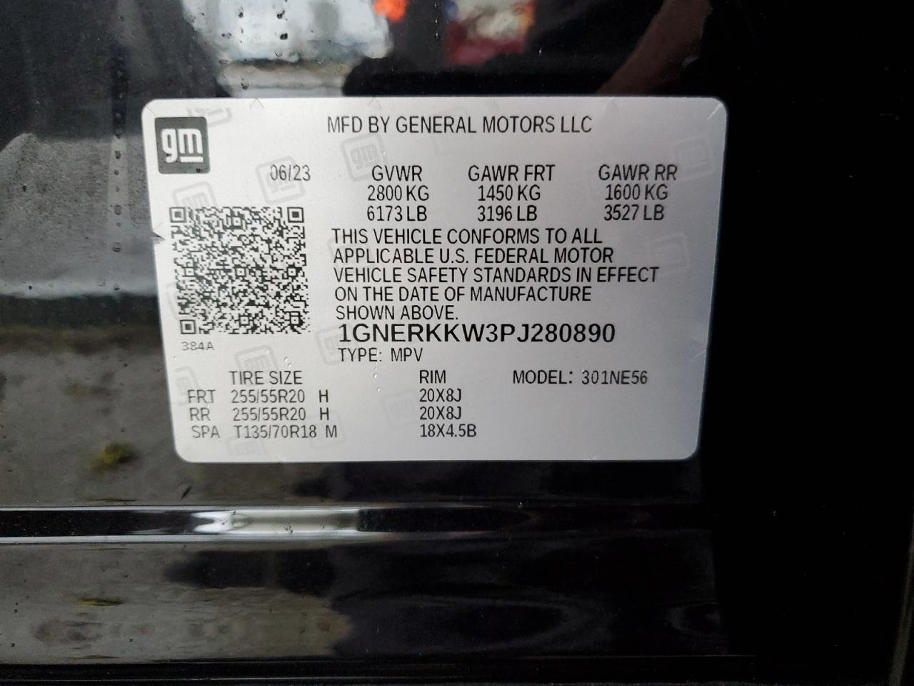 1GNERKKW3PJ280890 2023 CHEVROLET TRAVERSE - Image 15