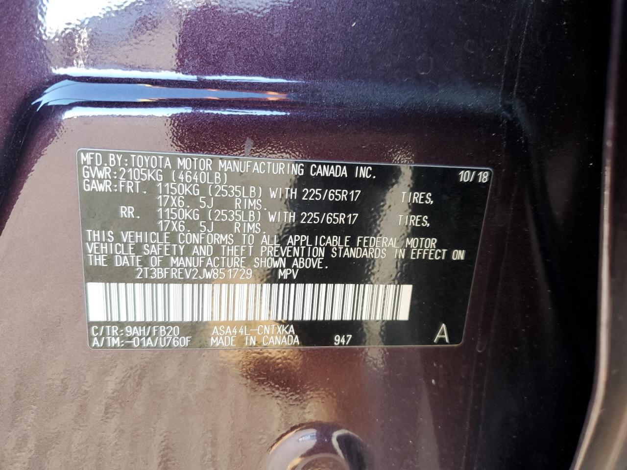 2018 Toyota RAV 4 - Image 13