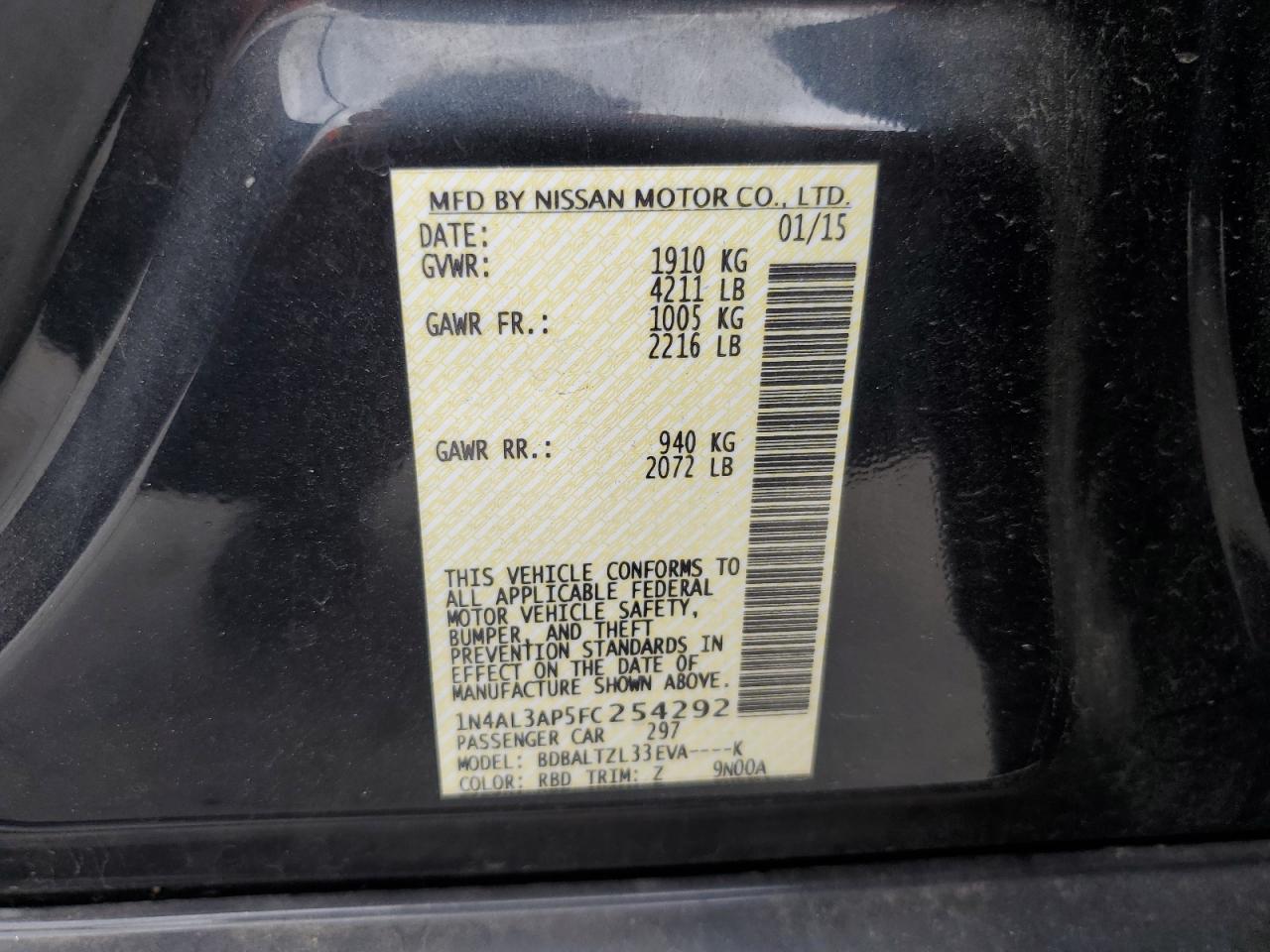 2015 Nissan Altima - Image 12