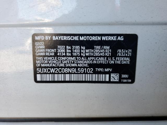 5UXCW2C08N9L59102 BMW X7 XDRIVE4 14