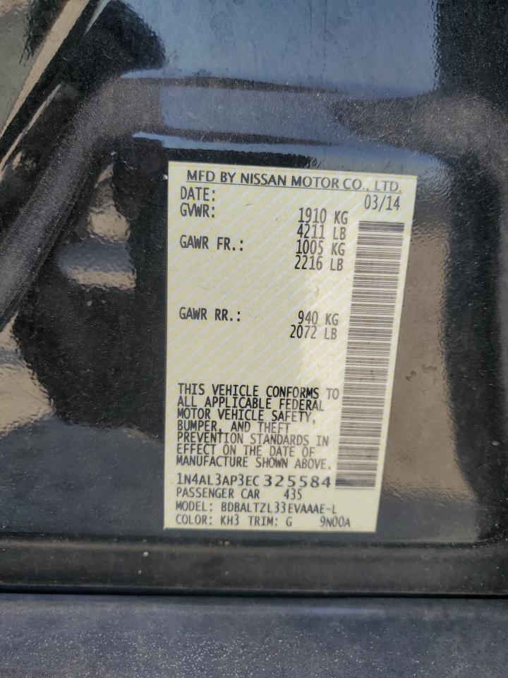 1N4AL3AP3EC325584 2014 Nissan Altima 2.5