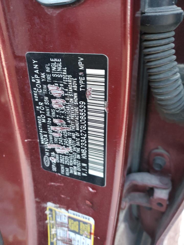 2016 Hyundai Tucson Limited VIN: KM8J33A27GU088539 Lot: 76135674