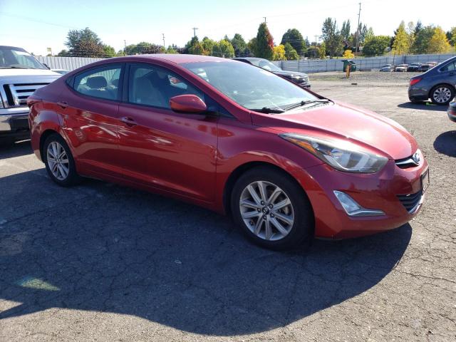  HYUNDAI ELANTRA 2016 Czerwony