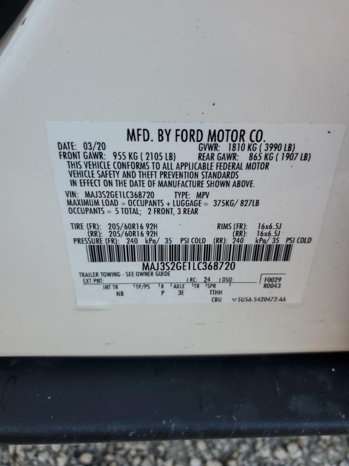 MAJ3S2GE1LC368720 2020 Ford Ecosport Se