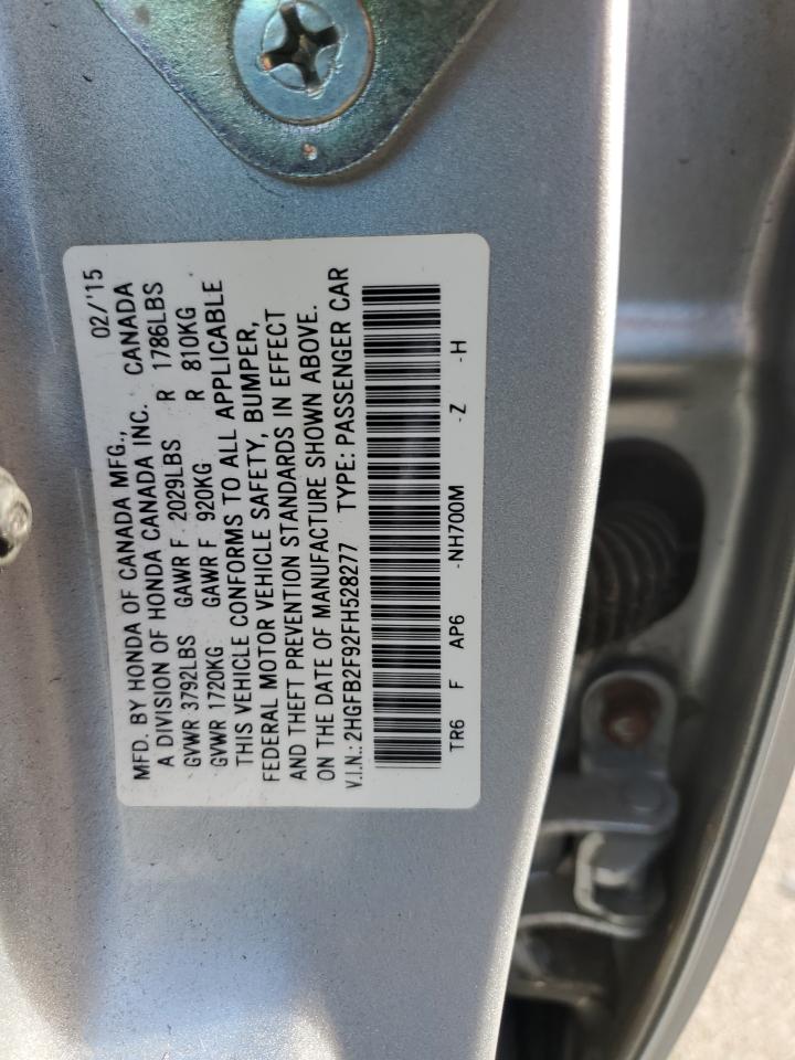 2HGFB2F92FH528277 2015 HONDA CIVIC - Image 12