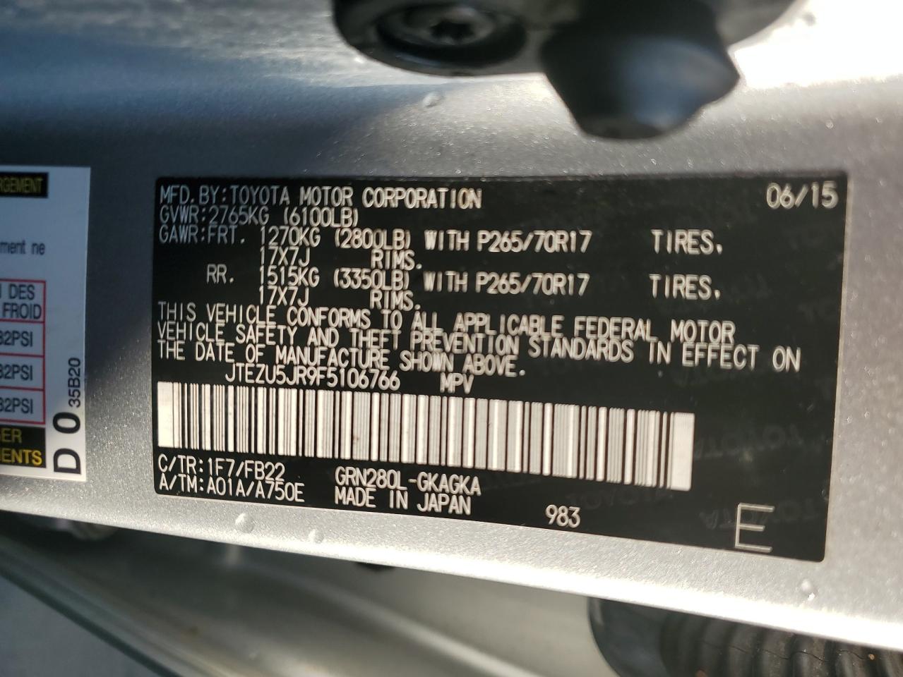 2015 Toyota 4Runner - Image 14