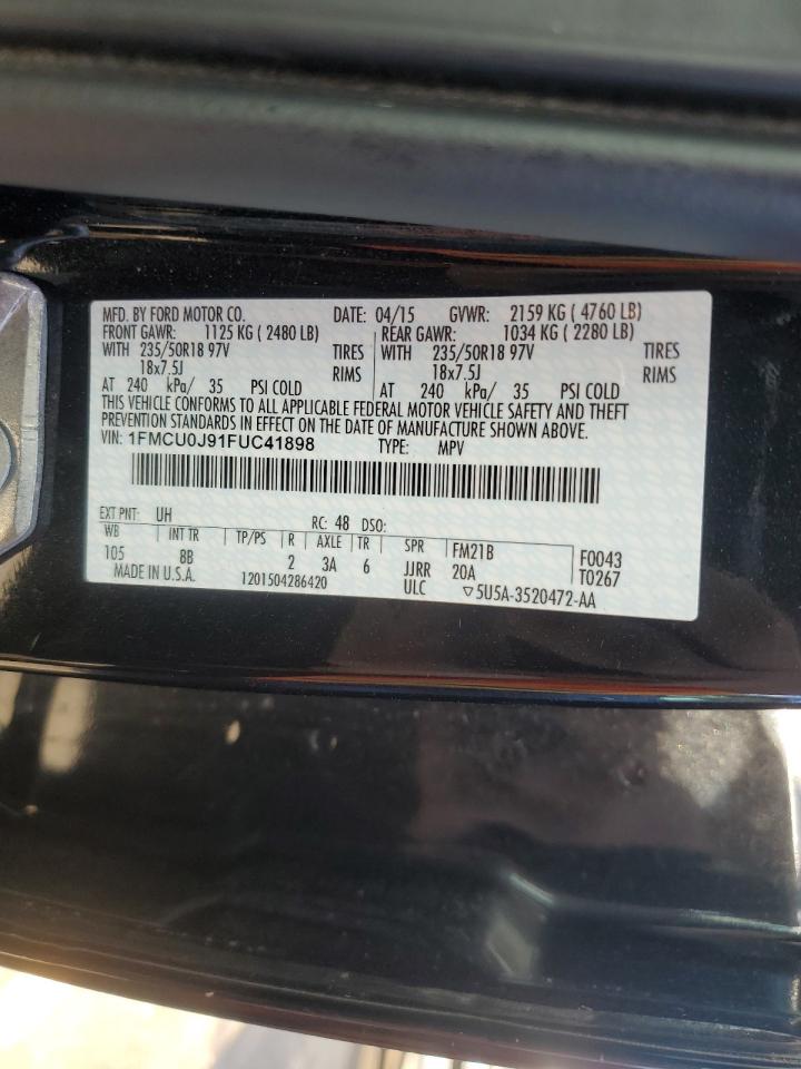 1FMCU0J91FUC41898 2015 Ford Escape Titanium