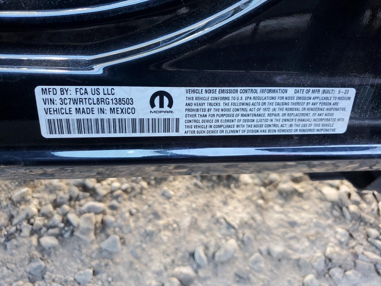 2024 Ram 3500 VIN: 3C7WRTCL8RG138503 Lot: 76657244