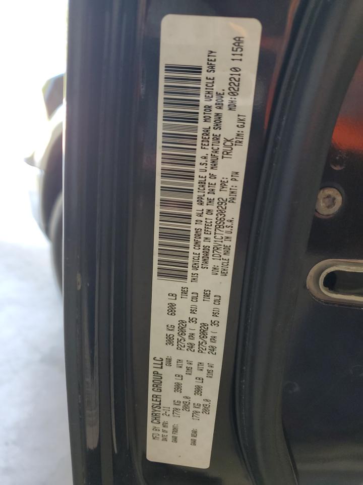 1D7RV1CT7BS630292 2011 Dodge Ram 1500