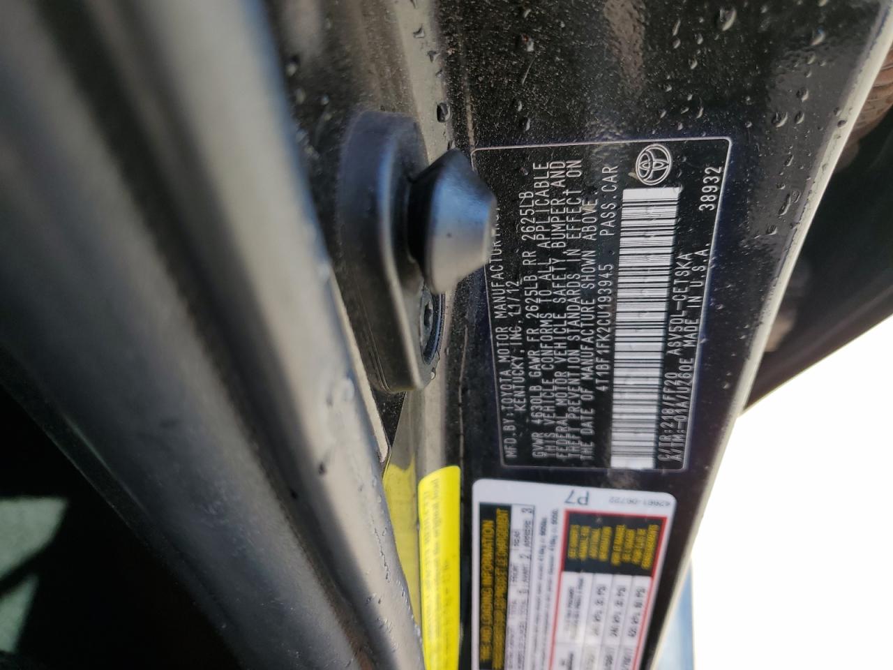 2012 Toyota Camry - Image 12