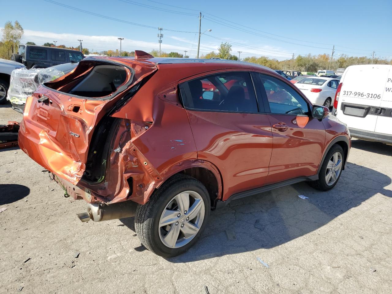 2019 Honda Hr-V Ex VIN: 3CZRU6H55KM702985 Lot: 77319374