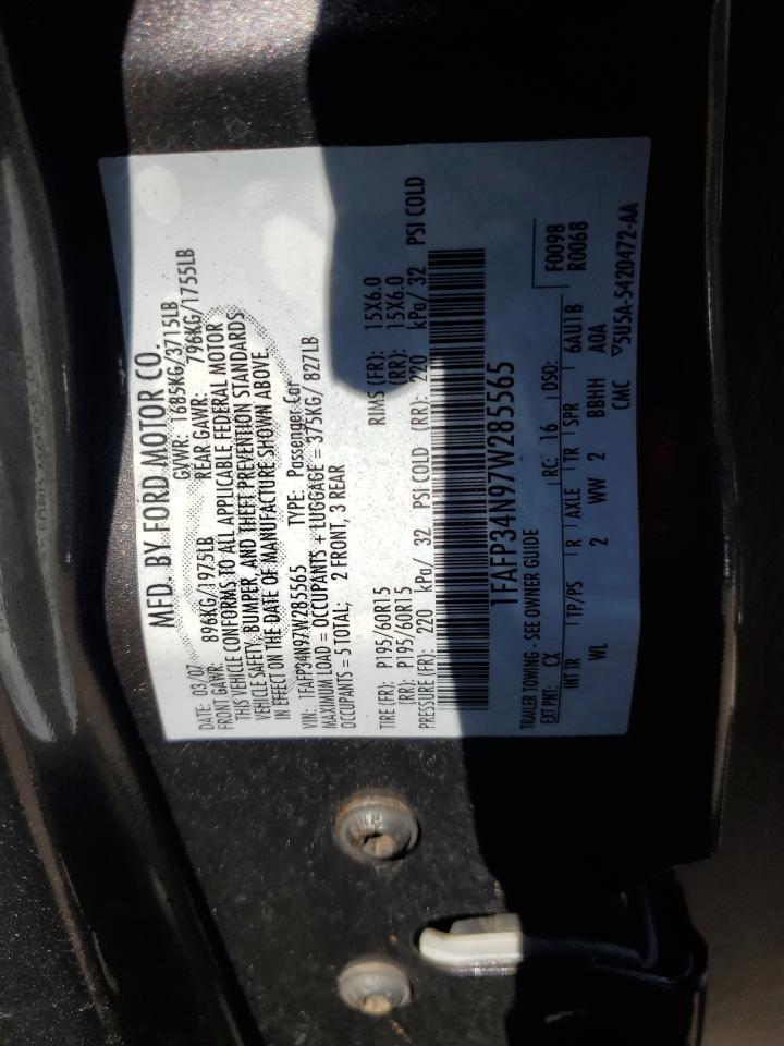 1FAFP34N97W285565 2007 Ford Focus Zx4