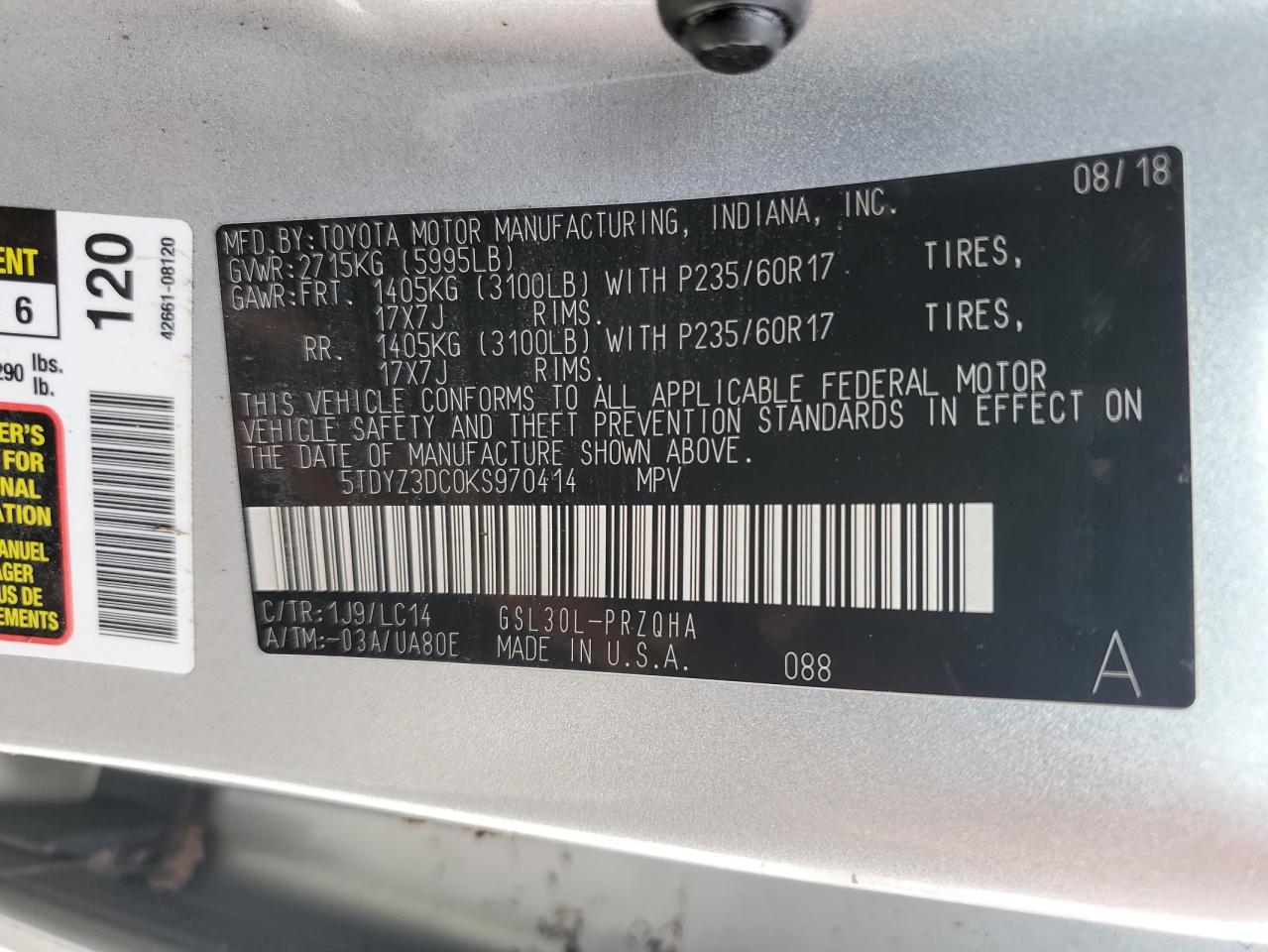 2019 Toyota Sienna - Image 13