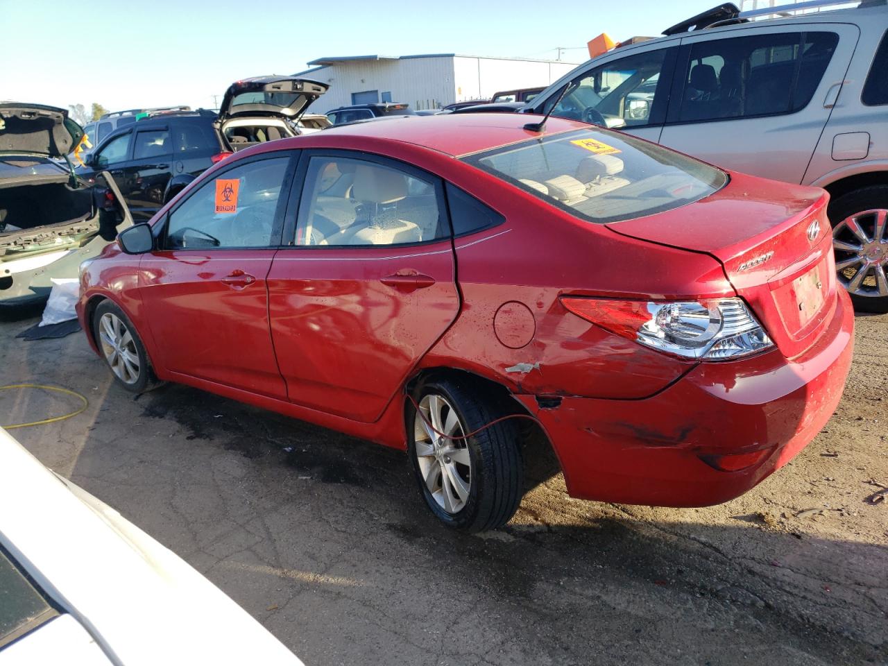 2013 Hyundai Accent Gls VIN: KMHCU4AE9DU276383 Lot: 74594344