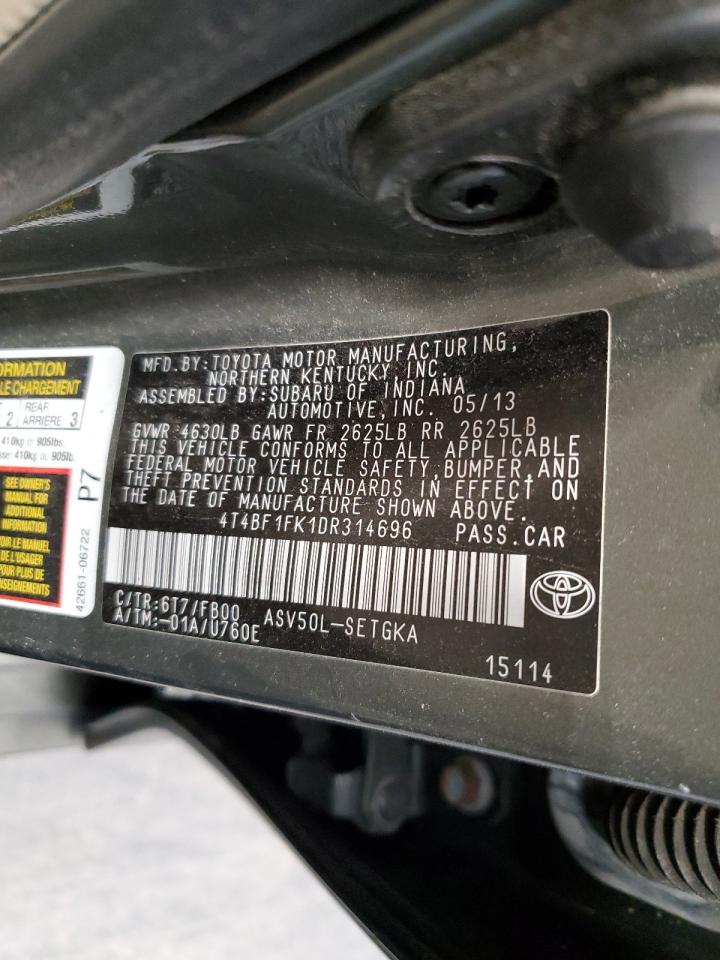 4T4BF1FK1DR314696 2013 Toyota Camry L