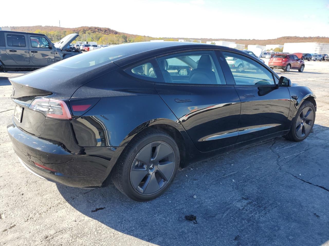 VIN 5YJ3E1EA6NF331079 2022 TESLA MODEL 3 no.3