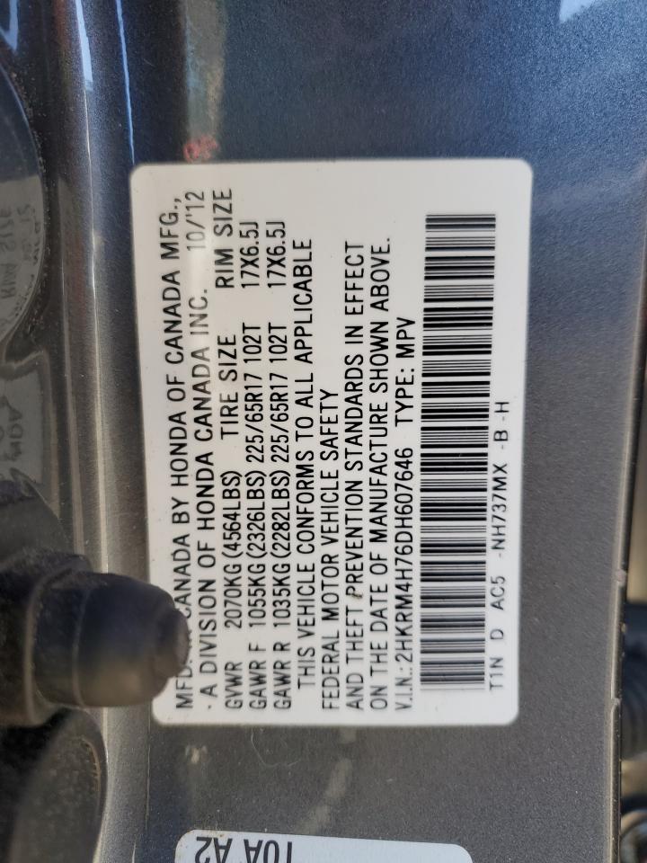 2HKRM4H76DH607646 2013 Honda Cr-V Exl