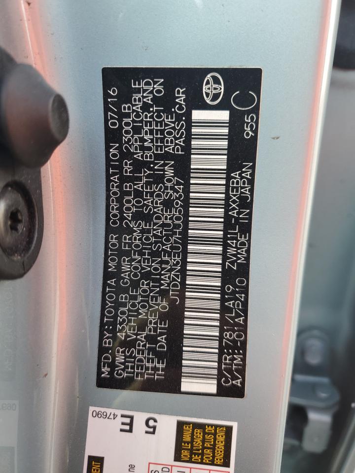 JTDZN3EU7HJ059347 2017 Toyota Prius V