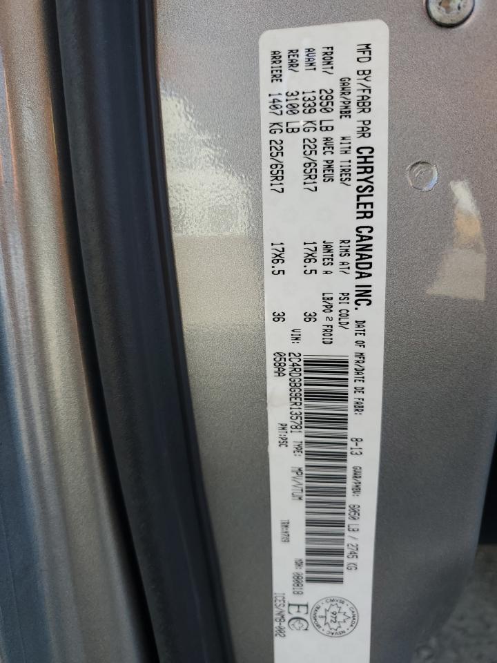 2C4RDGBG9ER135781 2014 Dodge Grand Caravan Se