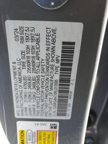 5J6RS4H7XRL013595 Honda CRV CR-V EXL 14