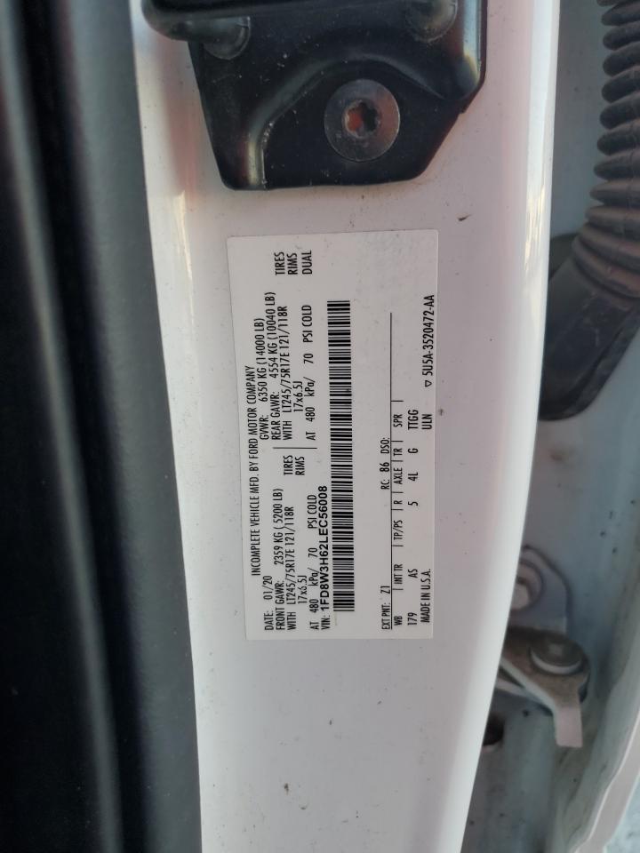 2020 Ford F350 Super Duty VIN: 1FD8W3H62LEC56008 Lot: 78356714