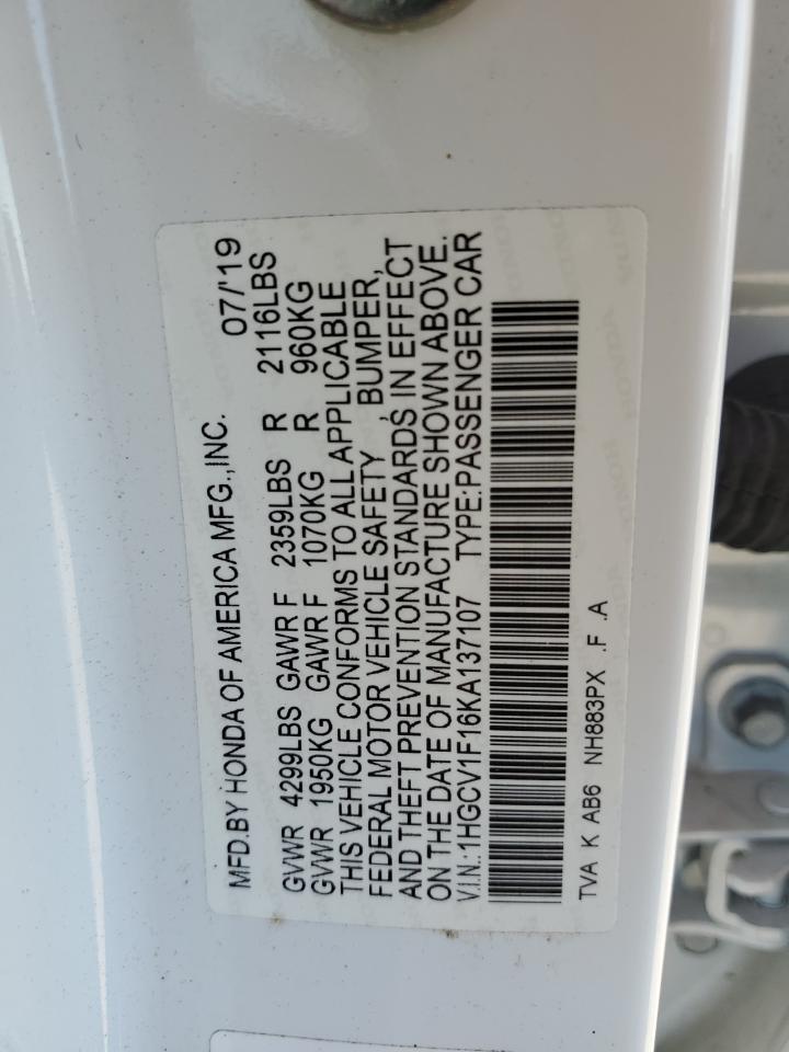 2019 Honda Accord - Image 13