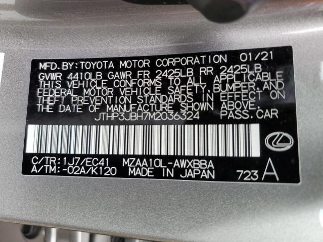 JTHP3JBH7M2036324 Lexus UX 200  13