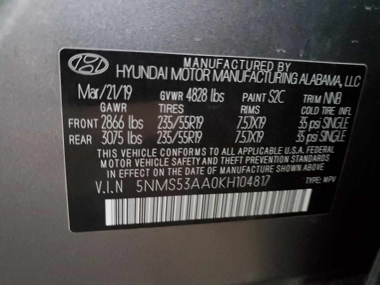 2019 Hyundai Santa Fe - Image 14