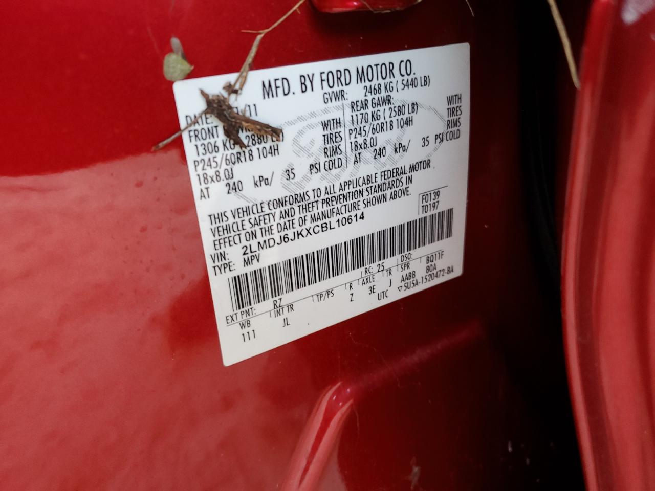 2012 Lincoln MKX - Image 14