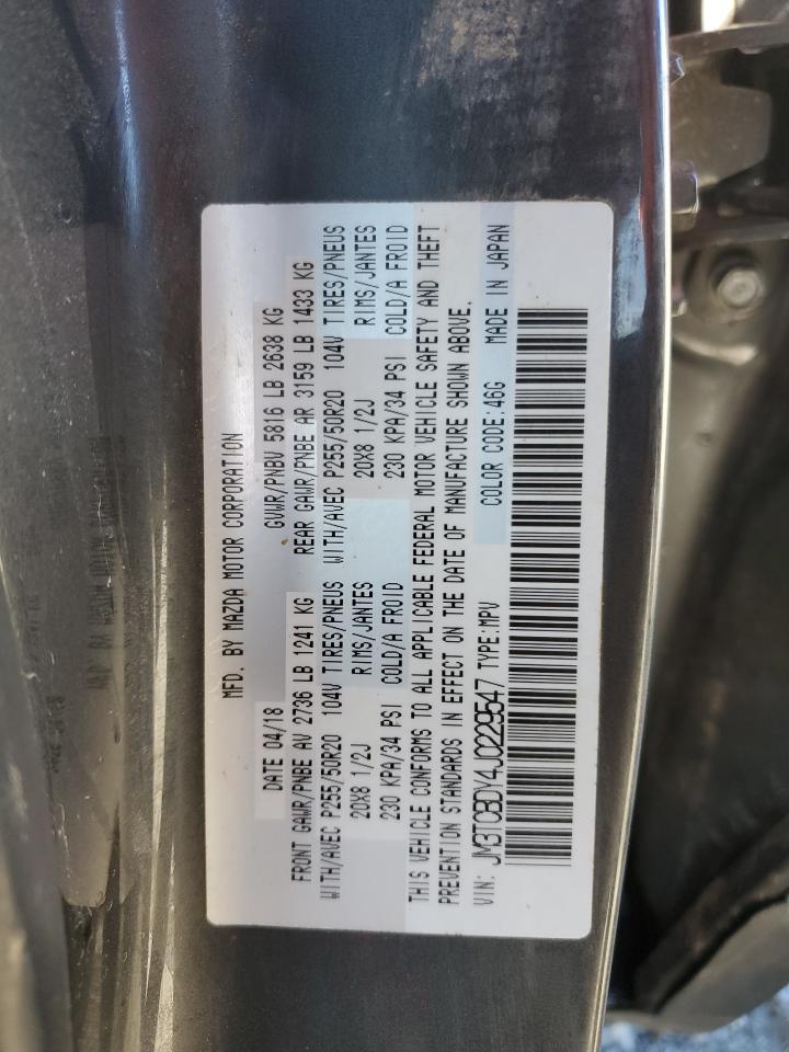 JM3TCBDY4J0229547 2018 Mazda Cx-9 Grand Touring