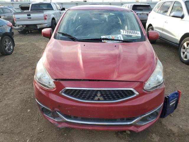  MITSUBISHI MIRAGE 2017 Czerwony