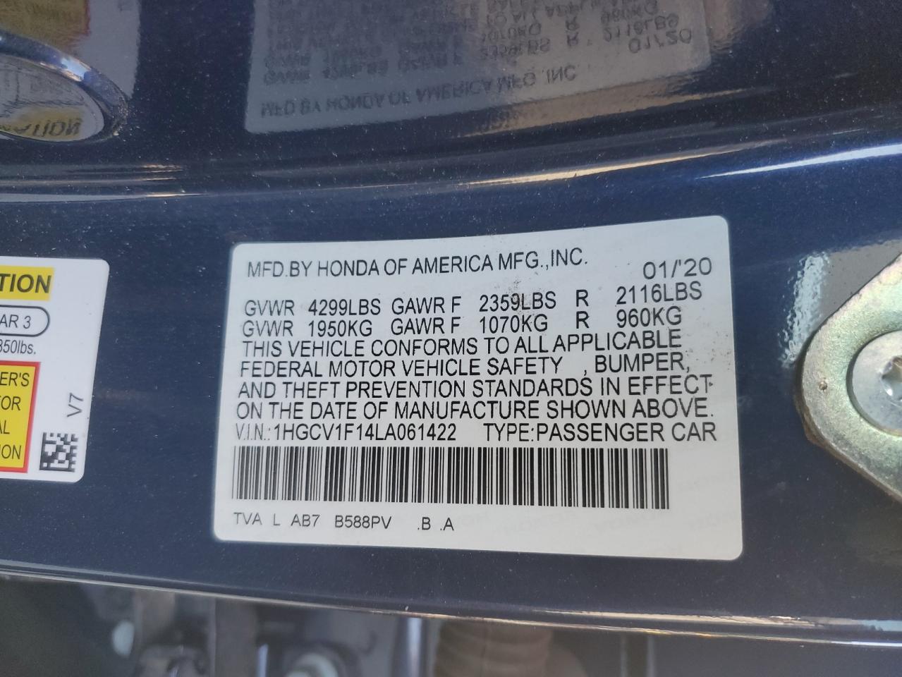 2020 Honda Accord - Image 13
