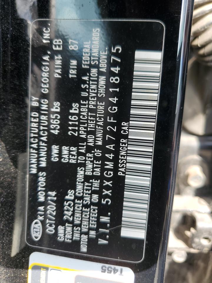 5XXGM4A72FG418475 2015 KIA OPTIMA - Image 12