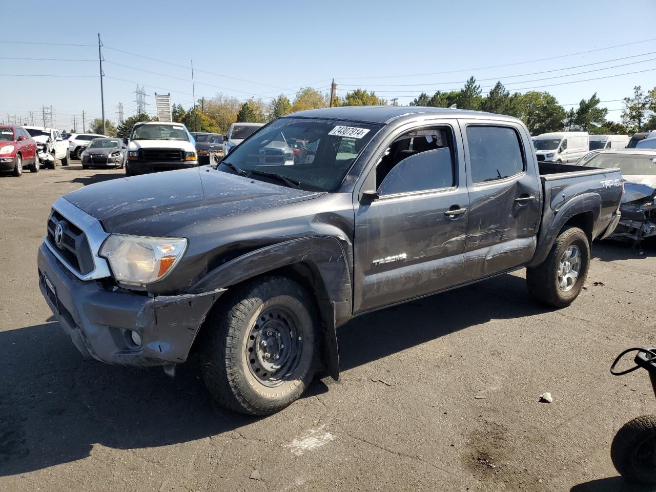 2015 Toyota Tacoma Double Cab grey null gas 3TMLU4EN6FM203476 photo #1