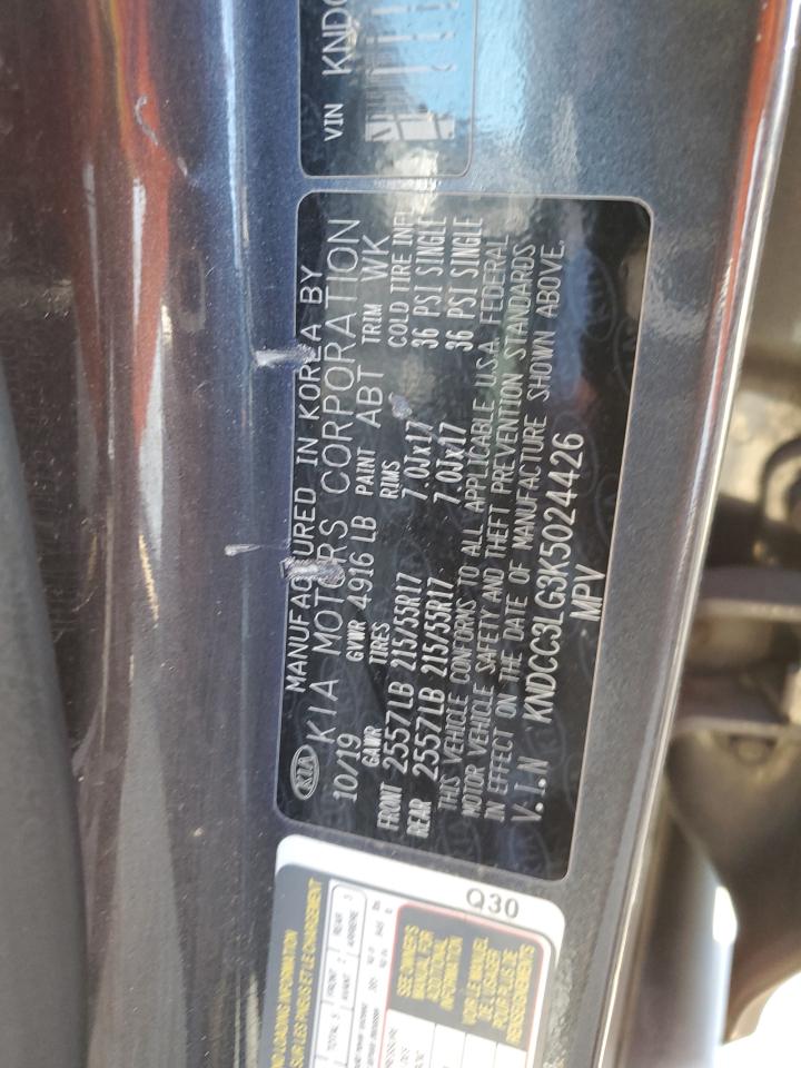 2019 Kia Niro Ex VIN: KNDCC3LG3K5024426 Lot: 77499714