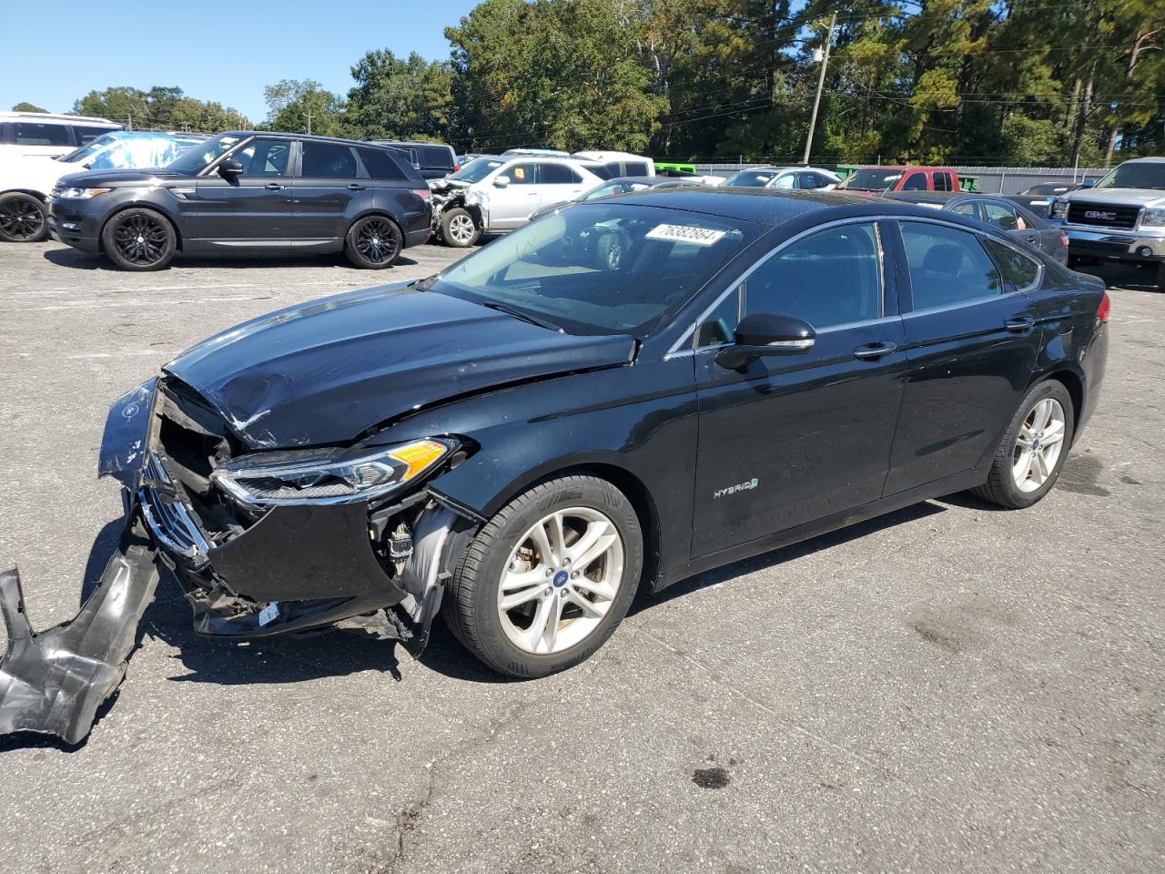 VIN 3FA6P0LU2JR274084 2018 FORD FUSION no.1