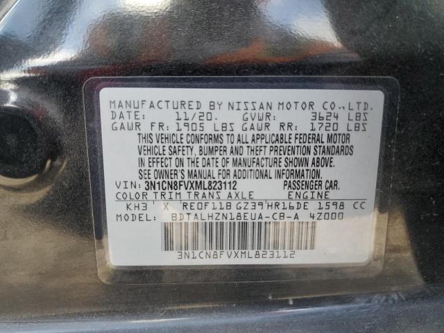 3N1CN8FVXML823112 Nissan Versa SR 13