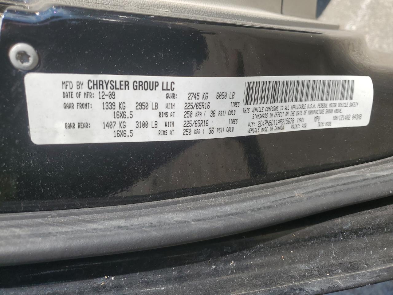 2D4RN5D11AR215678 2010 Dodge Grand Caravan Sxt