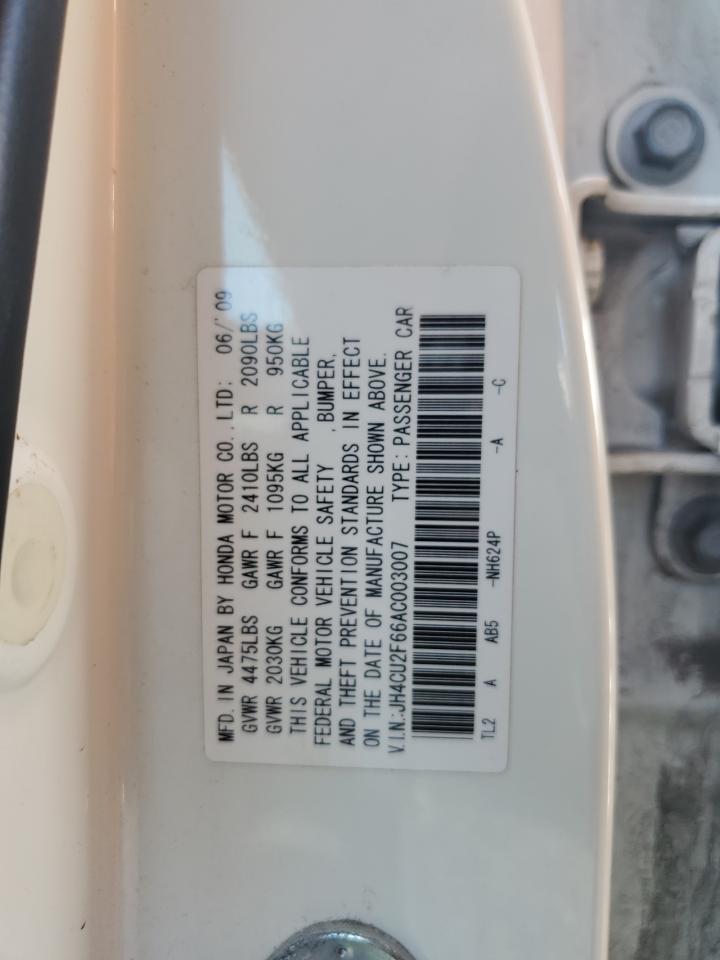 JH4CU2F66AC003007 2010 Acura Tsx