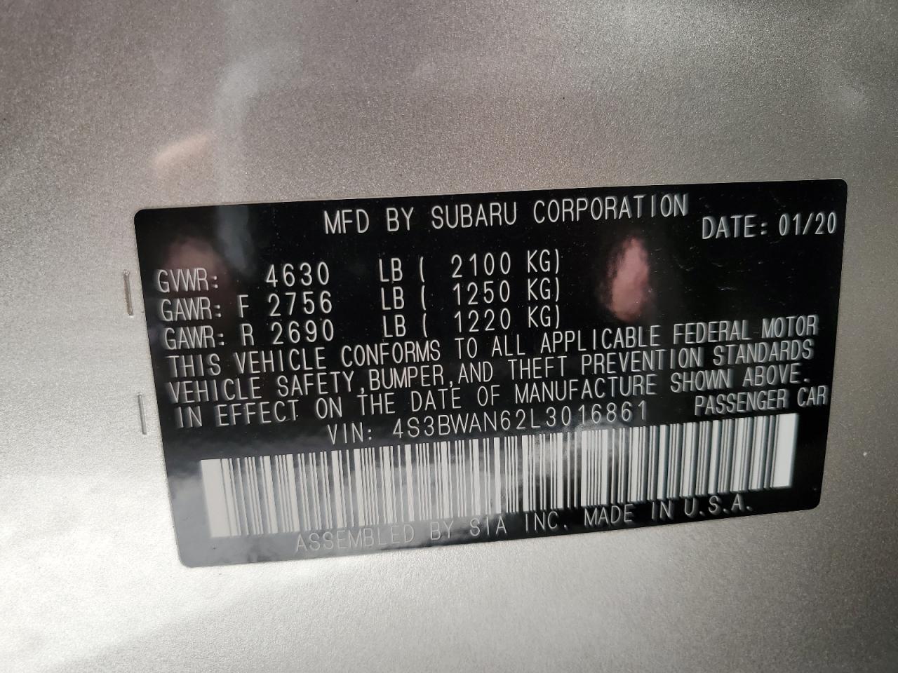 2020 Subaru Legacy - Image 13