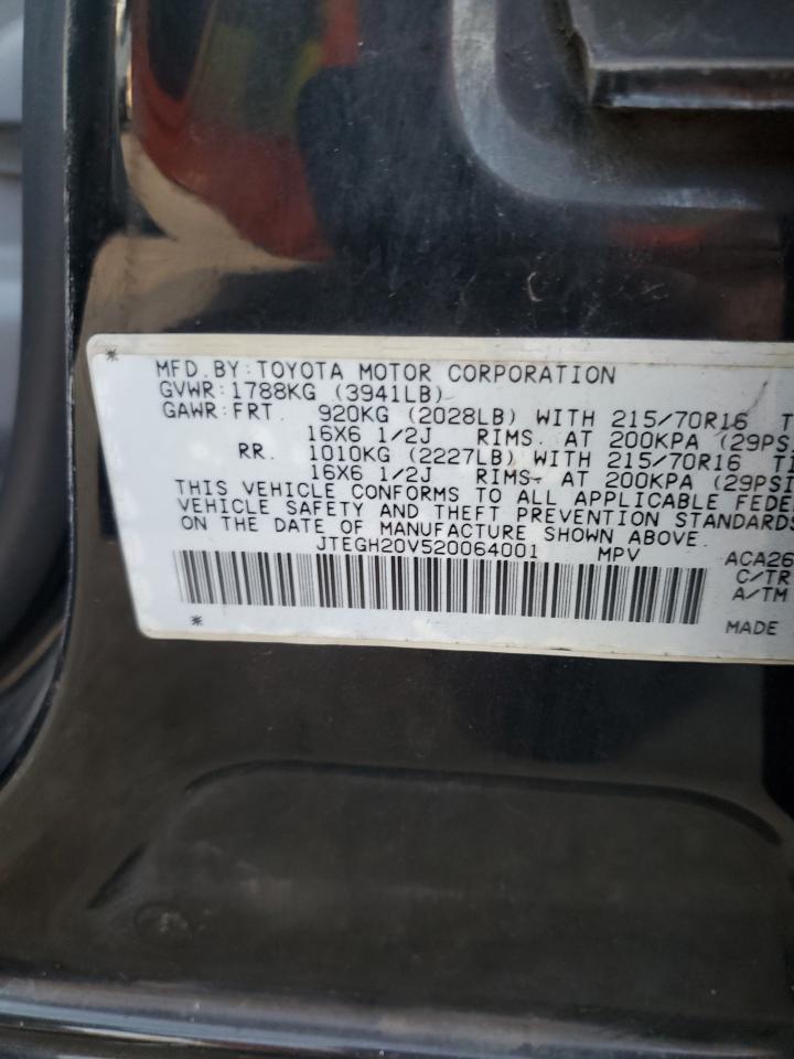 JTEGH20V520064001 2002 Toyota Rav4