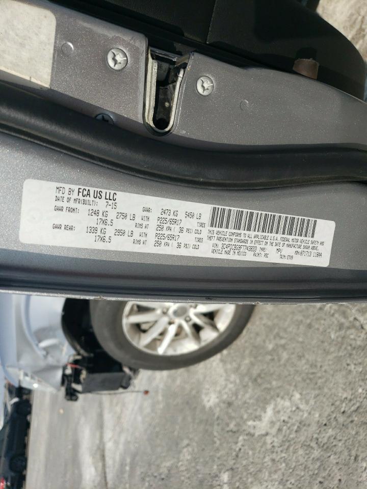 2015 Dodge Journey Sxt VIN: 3C4PDCBG9FT743833 Lot: 76405594