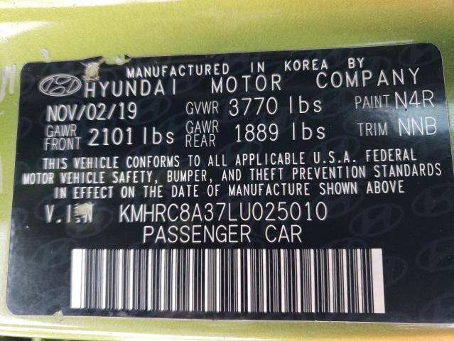 KMHRC8A37LU025010 Hyundai Venue SEL 13