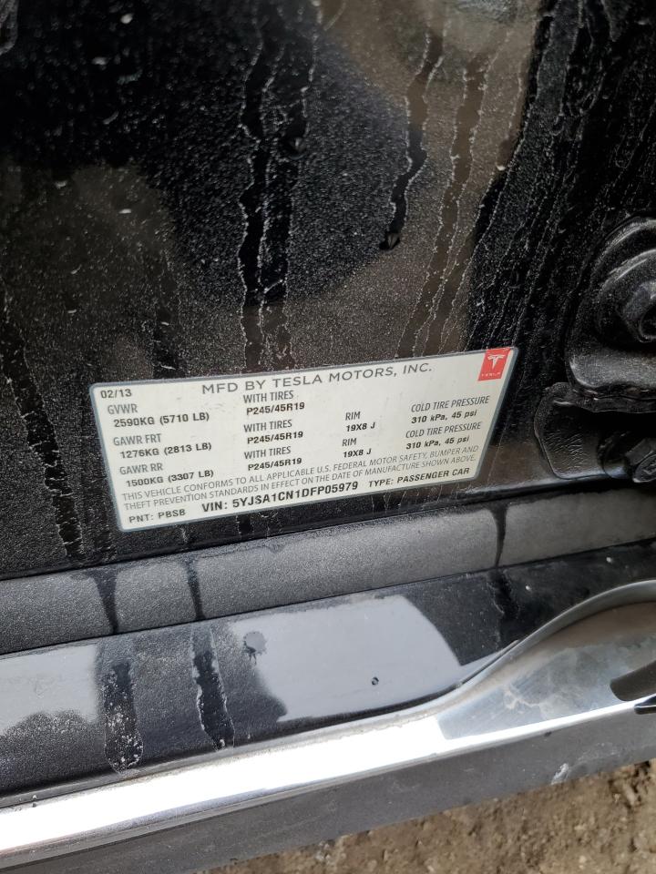 2013 Tesla Model S VIN: 5YJSA1CN1DFP05979 Lot: 78851604